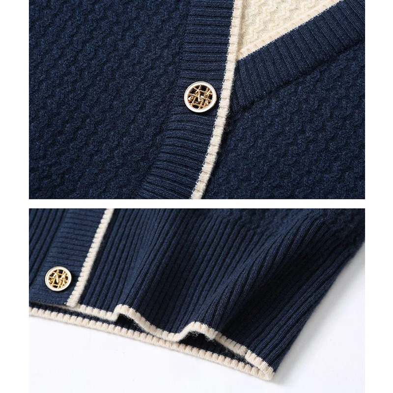 Autumn Winter Two Pieces Patchwork Knitted Sweater Ladies Loose Casual Allmatch Pullover Tops Women Jumpers Female Clothes 250211