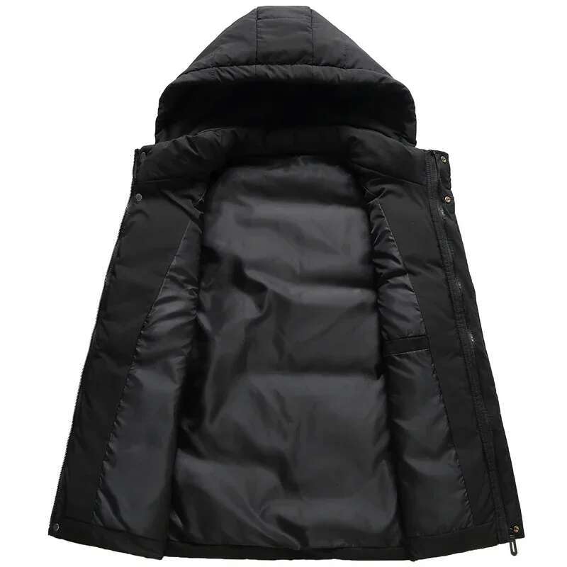 Autumn Winter Vest MenThick Warm Hooded Sleeveless Jacket Male High Quality Waistcoat Casual Fashion Clothes Outerwear