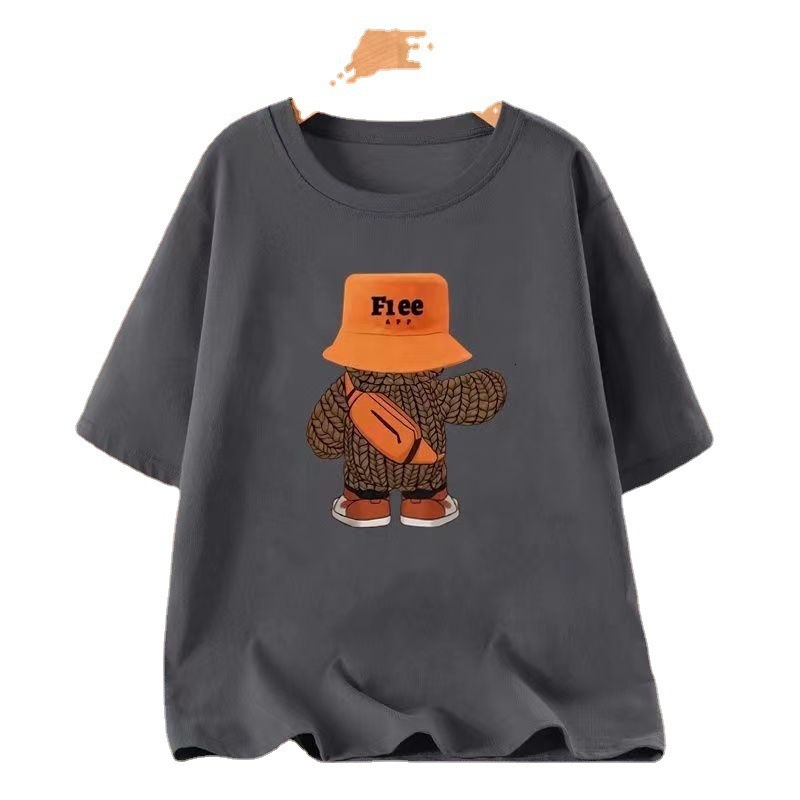 Designer 2025 Spring/summer New Cotton Short Sleeve Fashion Couple Printed T-shirt US Street Versatile Half Sleeve Batch