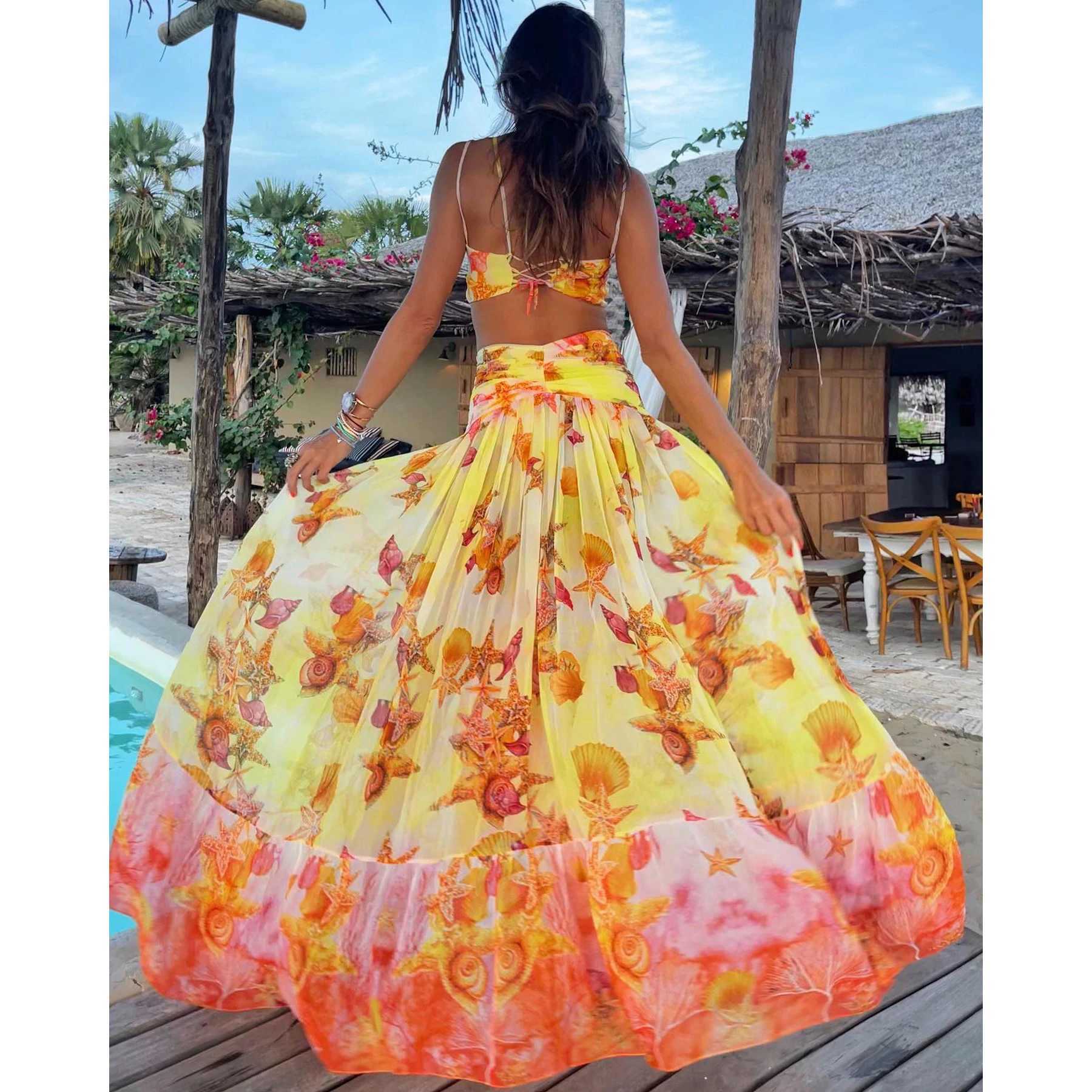 Halter bikini V-neck swimsuit with Skirt high waisted swimsuit suitable for women Brazilian bikini 3 photos summer womens swimsuitW250214