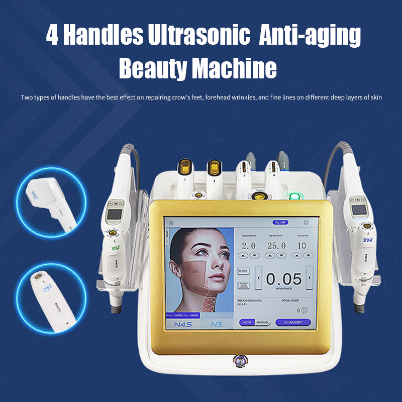 Desktop Ultrasonic Beauty Machine Facial Lifting Wrinkle Removal Pore Shrinking Non-invasive Ultrasound Body Slimming Multifunction Beauty Machine