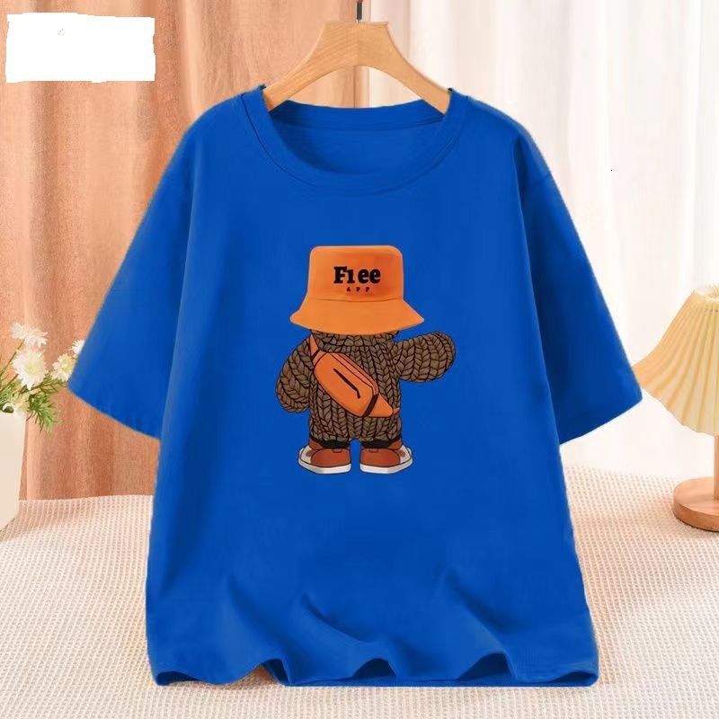Designer 2025 Spring/summer New Cotton Short Sleeve Fashion Couple Printed T-shirt US Street Versatile Half Sleeve Batch
