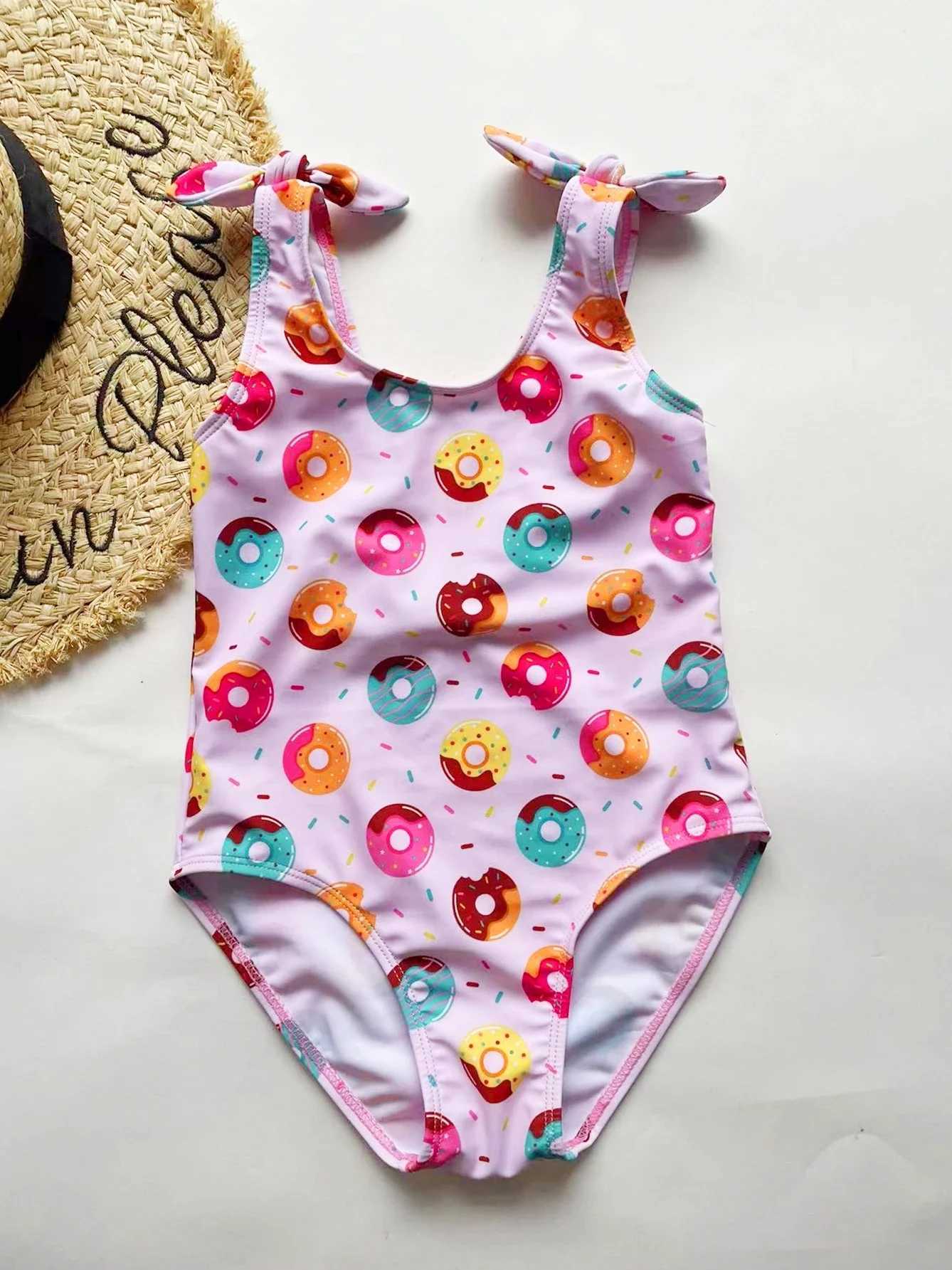 2024 Girls Ruffle Bikini Swimsuit Gradient Leopard Floral Animal Kids Swimwear Children Bikini Rainbow Bathing Set 455XJ250214