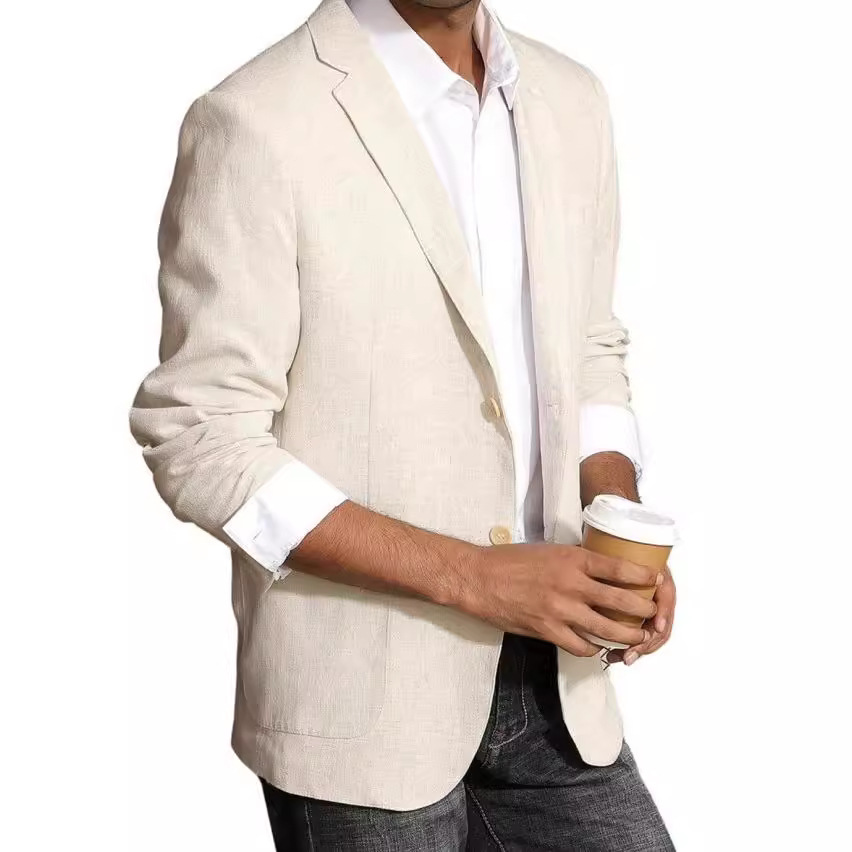 X212Classic British Pattern Men's Large Fit Autumn Suit Ensemble for Work and Leisure