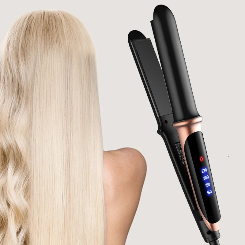 Flat Iron Hair Straightener 2 In 1 Professional Hair Straightener Hair Iron Curling Straightening Irons 250214
