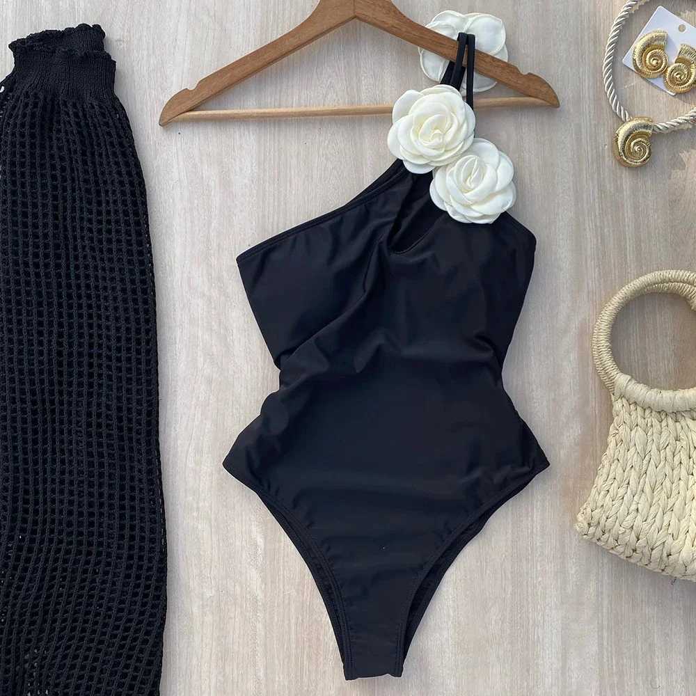 Floral One Piece Swimsuit 2025 New Vintage Retro Swimwear Women Swimsuit Bathing Suit Beachwear Monokini Female Swimming SuitsW250214