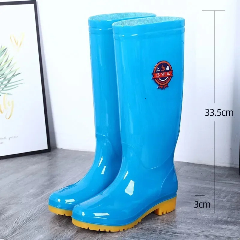 High Rain Shoes Non-slip Rubber Shoes in Spring and Autumn Rainy Rain Boots Tendon Sole High Shell Cold Warm Non-slip 250213