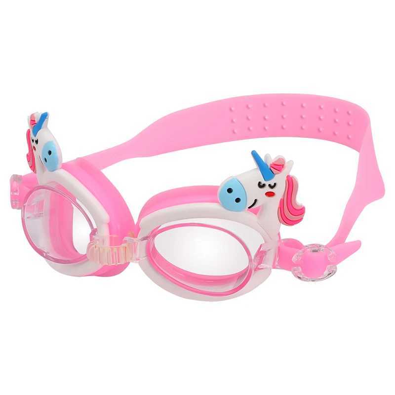 Cute Girl Swimming Goggles Anti Fog Swim Glasses Summer Swimming Accessories Silicone Eyewear With Ear Plugs Z250215