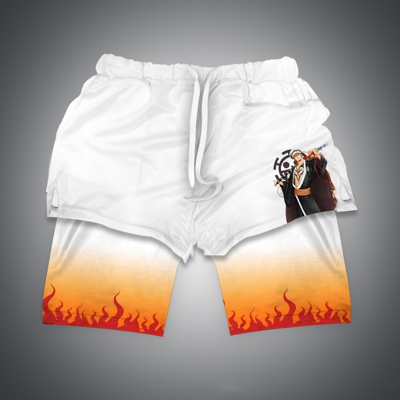 XXXXL Hip Hop Printed Shorts Men's Short Beach Pants 3D Digital Male Half Pants Bottoms Plus Size Black Casual Men Clothing