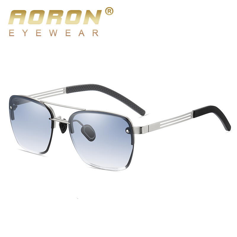 2024 New Aolong Driving Men's Metal Fashion Double Beam Sunglasses A740