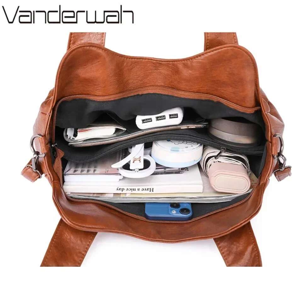 Shoulder Tote for Women Vintage Handbags High Quality Designer Crossbody Messenger with Large Capacity Hand Bag