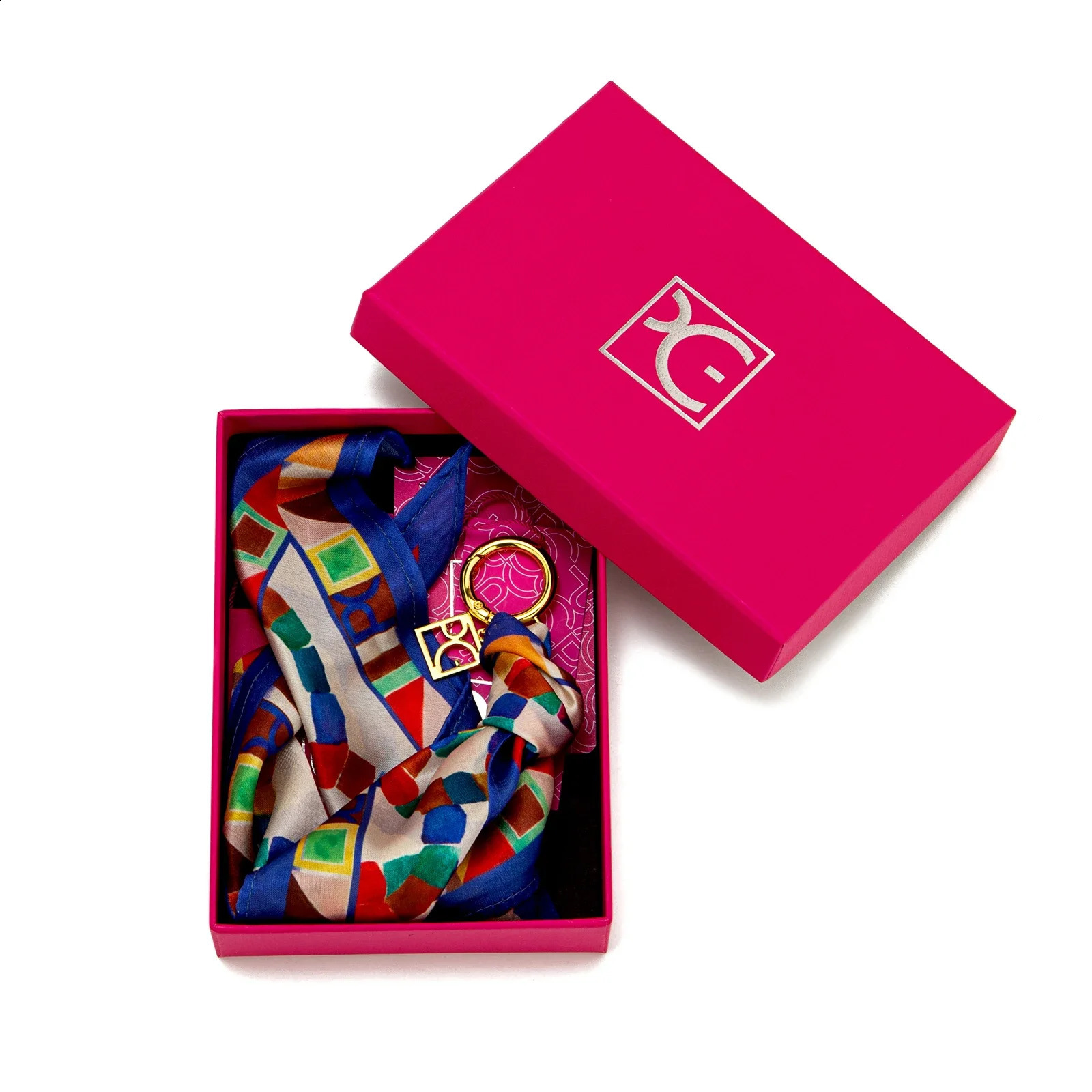 PG Fashion Street Multi Style Luggage Accessories Womens Silk Scarf Accessories Temperature Pendant Luggage Accessories 250214