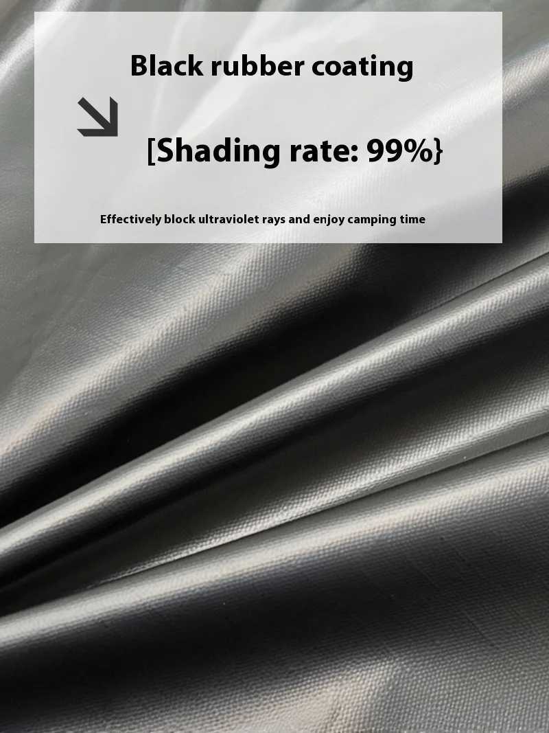 Lohascamping Bat Shape Car side Awning Black Coating Tarp 2x3 Outdoor Waterproof Camping Black Coated Car Rear Shelter Tent X250215