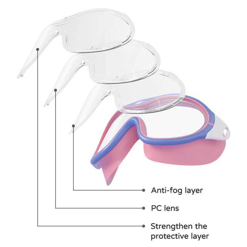 COPOZZ Adjustable Swimming Goggles For Kids Waterproof Professional Childrens Swim Glasses Anti-fog Child Eyewear With Box Z250215