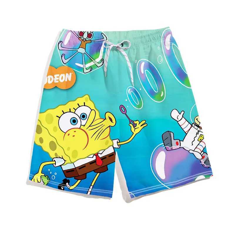 SquarePants Vacation Beach Pants Summer Couple SLeep Pants Quick drying Sports Pants Mens and Womens Casual Pants W250215