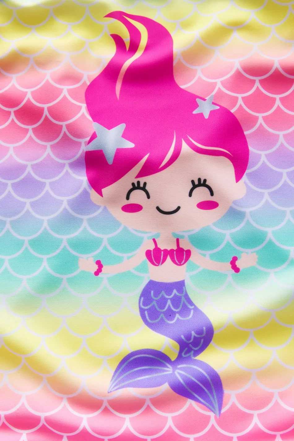 New Arrival Girls One-Piece Swimsuit Childrens Swimwear Colorful Gradient Print One-Piece Swimsuit for ChildrenXJ250214