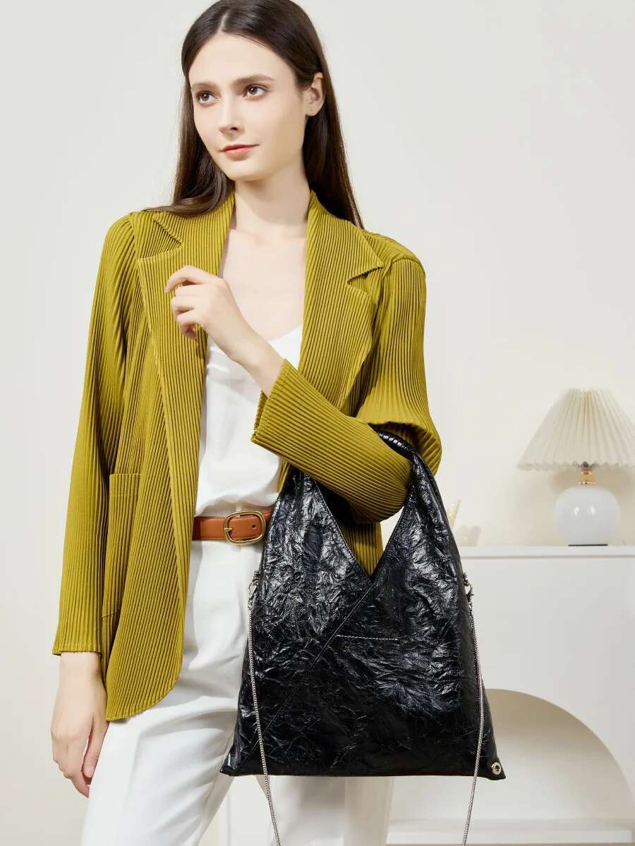 YANATARI Underarm Cowhide Genuine Leather Soft Leather Large Capacity Minimalist Crossbody Bag High Quality 2025