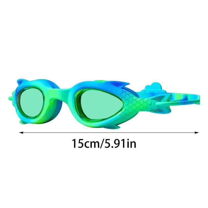 Cute Mermaid Swimming Goggles For Girl daughter Anti Fog No Leaking Swim Glasses Swim Pool Silicone Eyewear for Pool Beach Ocean Z250215