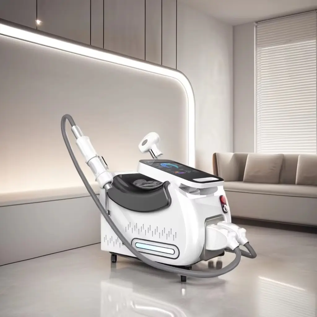 2 In 1 yag laser tattoo removal picosecond 3 wavelength 808nm 1064nm 755nm diode laser permanent hair removal device