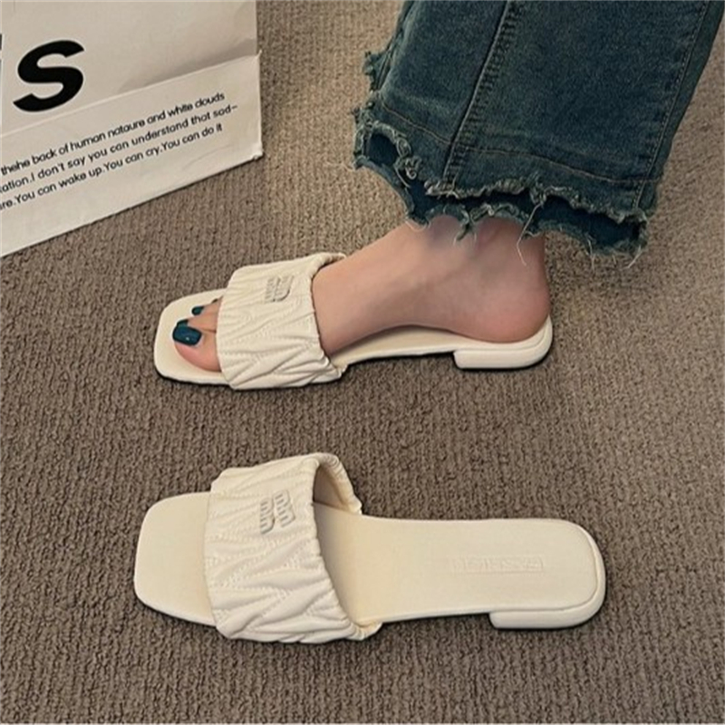 Free shipping shoes designer sandals flat sandals for women soft slides slippers fashion house shoes sliders slide womans
