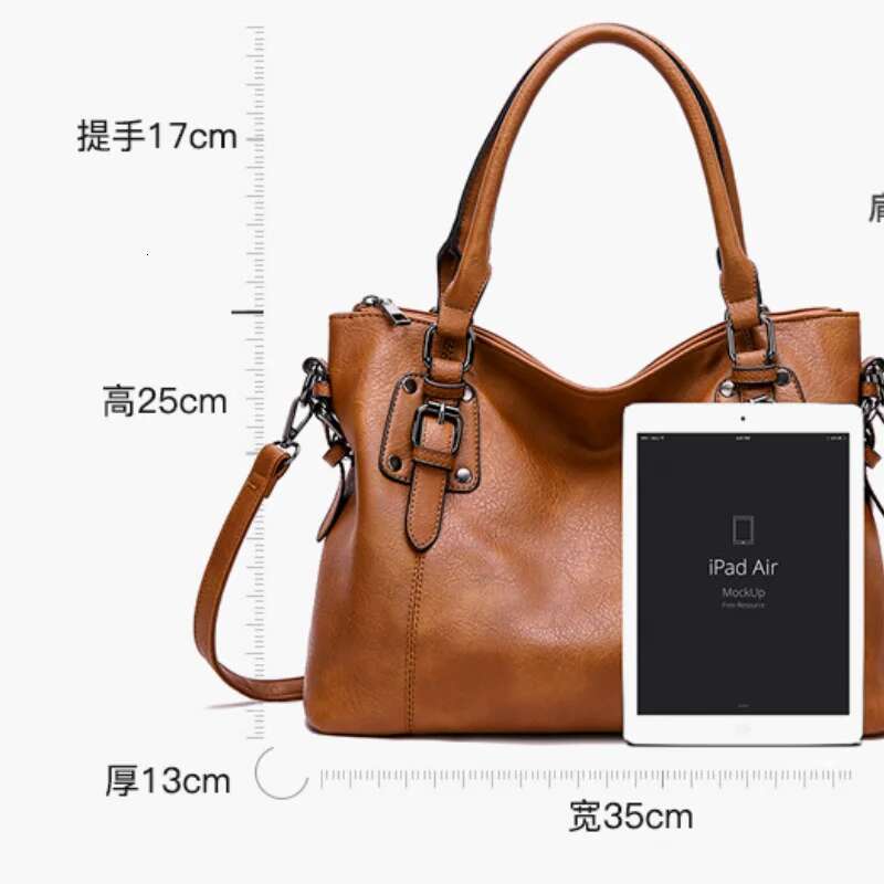 New Tote Women's European American Fashion Leisure Versatile Shoulder Lady Commuter High Capacity Crossbody Bags
