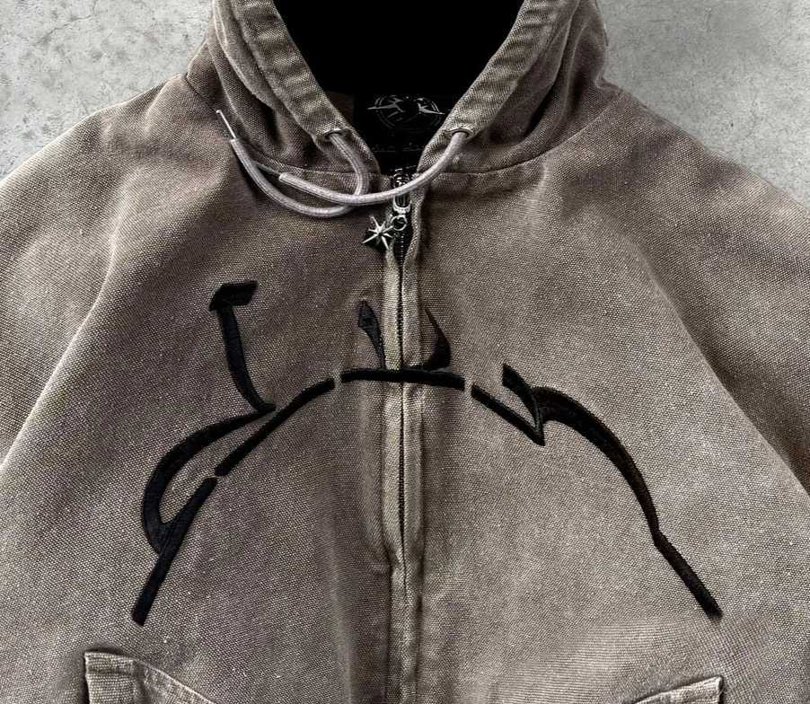 Street Star Simple Design Zipper Hoodie Male Cool Upper Body Embroidery Trend Brand Loose Fashion Zipper Sweater Female Rookie W250215