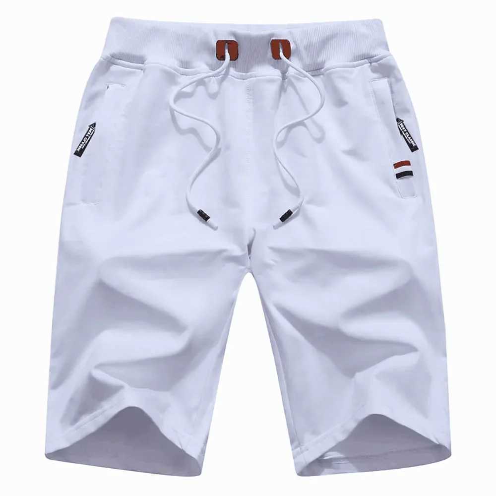 Mens Casual Shorts New Summer Male Fashion Casual Short Mens Solid Color Fitness Breathable Shorts Men Drawstring Shorts W250215