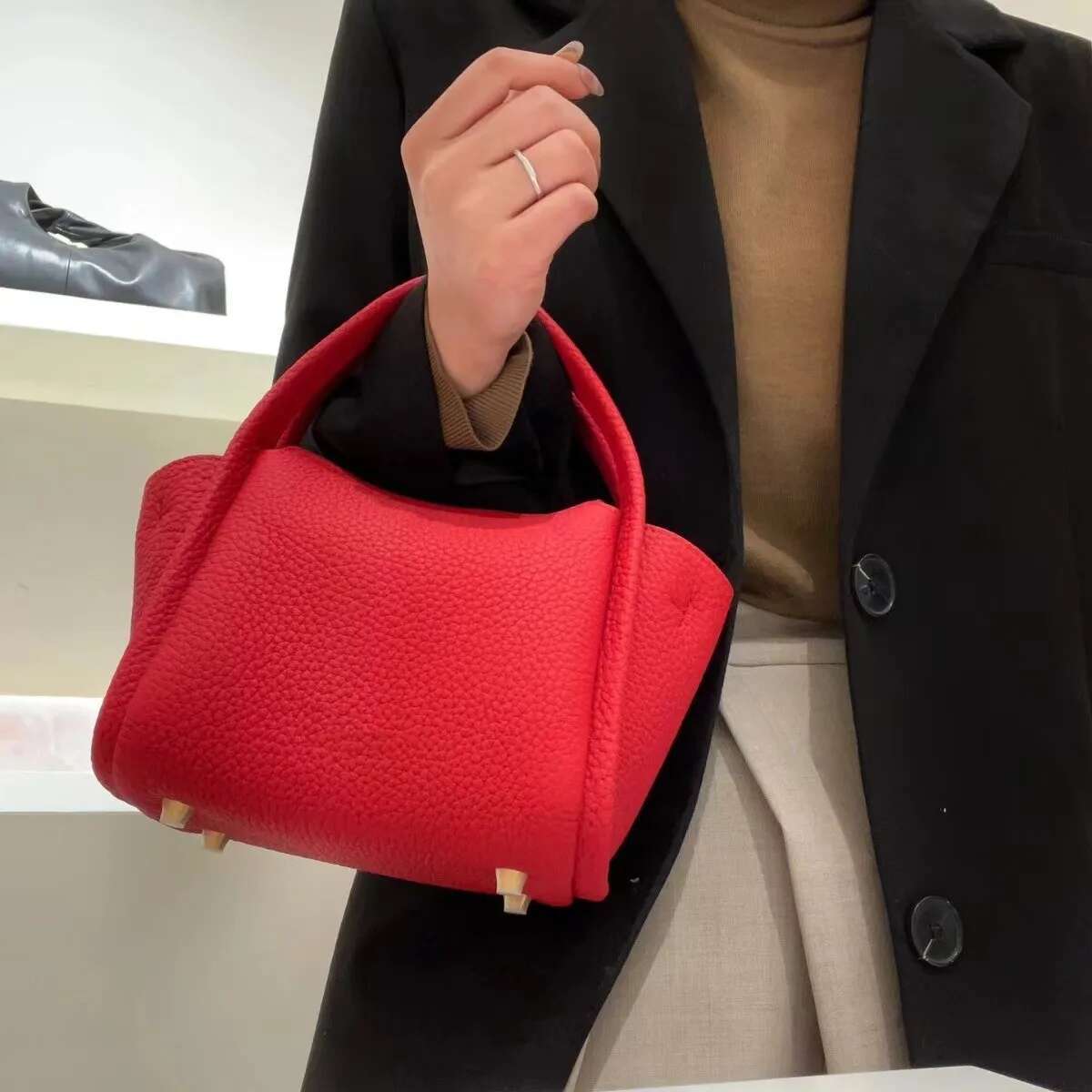 Jamhoo Bucket Designer Crossbody Shoulder Underarm Bags For Women New Fashion Solid Color Travel Female Mini Handbag