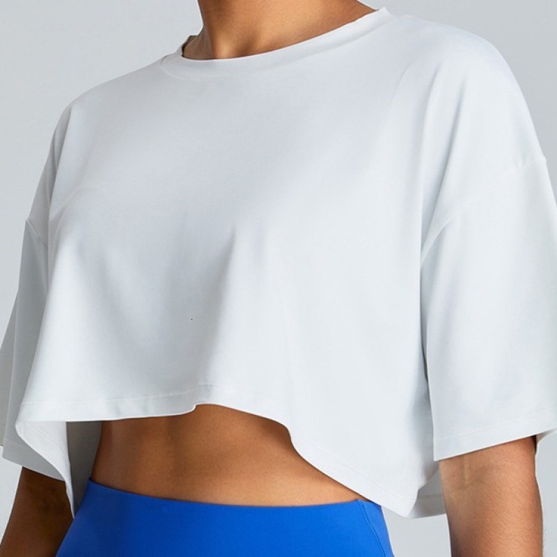 Designer new summer outdoor sports running short sleeved yoga t-shirt casual top