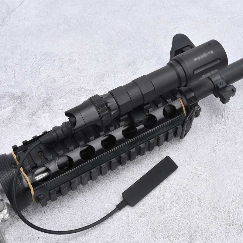 WADSN PLHv2 18650 White D Airsoft Weapon Rif Flashlight Hunting High Power Scout Light 1300Lumens with Metal Dual Tail W250214