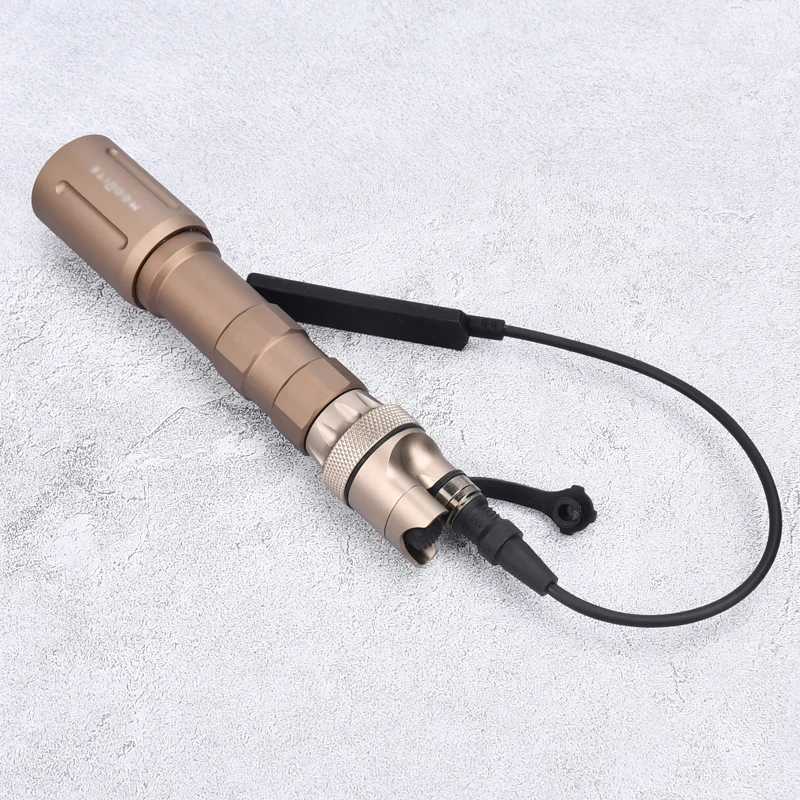 WADSN PLHv2 18650 White D Airsoft Weapon Rif Flashlight Hunting High Power Scout Light 1300Lumens with Metal Dual Tail W250214