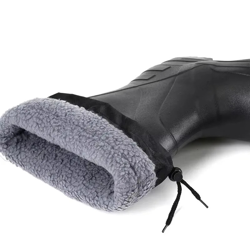 Winter Men Rain Boots High Rain Boots Platform Snow Boots Windproof Cotton Winter Warm Slip on Shoes for Men Shoes Women 250213