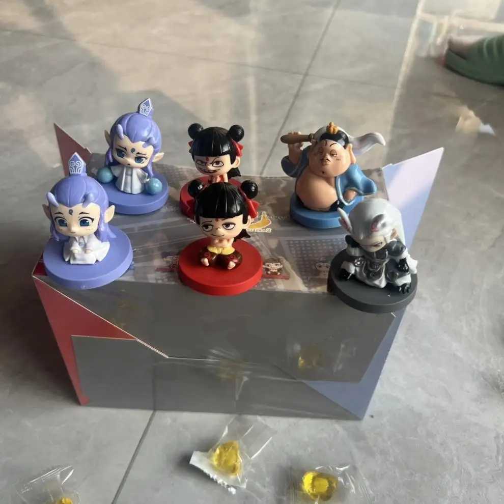 In Skock Blind Box Nezha Devil ChildS Sea Series Of Figure Ornaments Genuine Authorized Movies Save Birthday Gifts -1 Free shipping