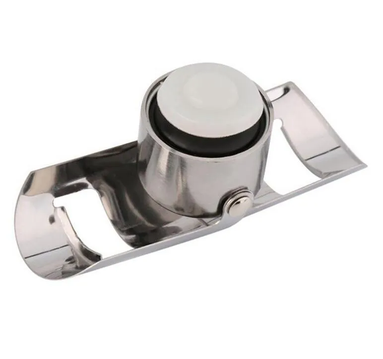 Portable Stainless Steel Wine stopper Vacuum Sealed Wine Champagne Bottle Stopper Cap FY5385 0215