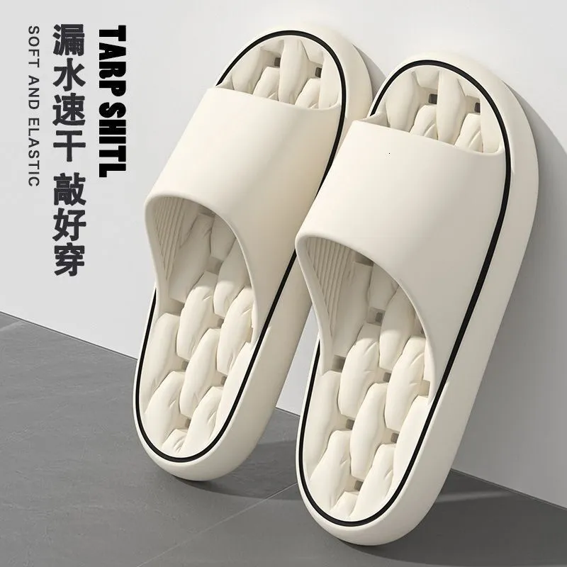 Bathroom women in summer new anti slip home decor couples quick drying odor leak proof hotel shower cool slippers for men zhanyishengli