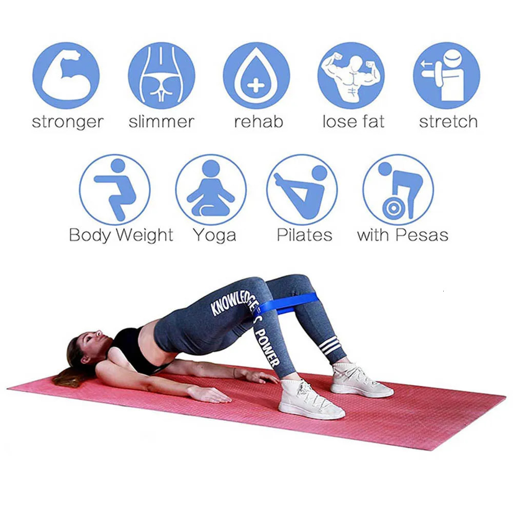 5 piecesset of resistance bands different levels yoga home gym exercise equipment Pilates training 250213