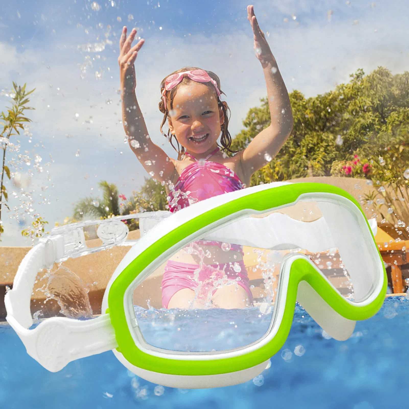 Big Frame Kids Swim Goggles Anti Fog Wide View Swimming Gear for Boys Girls Children glasses for swimming pool Z250215