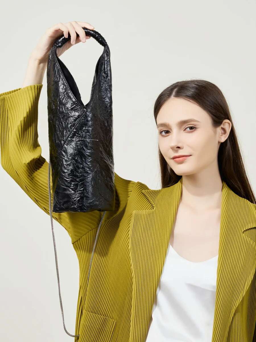 YANATARI Underarm Cowhide Genuine Leather Soft Leather Large Capacity Minimalist Crossbody Bag High Quality 2025