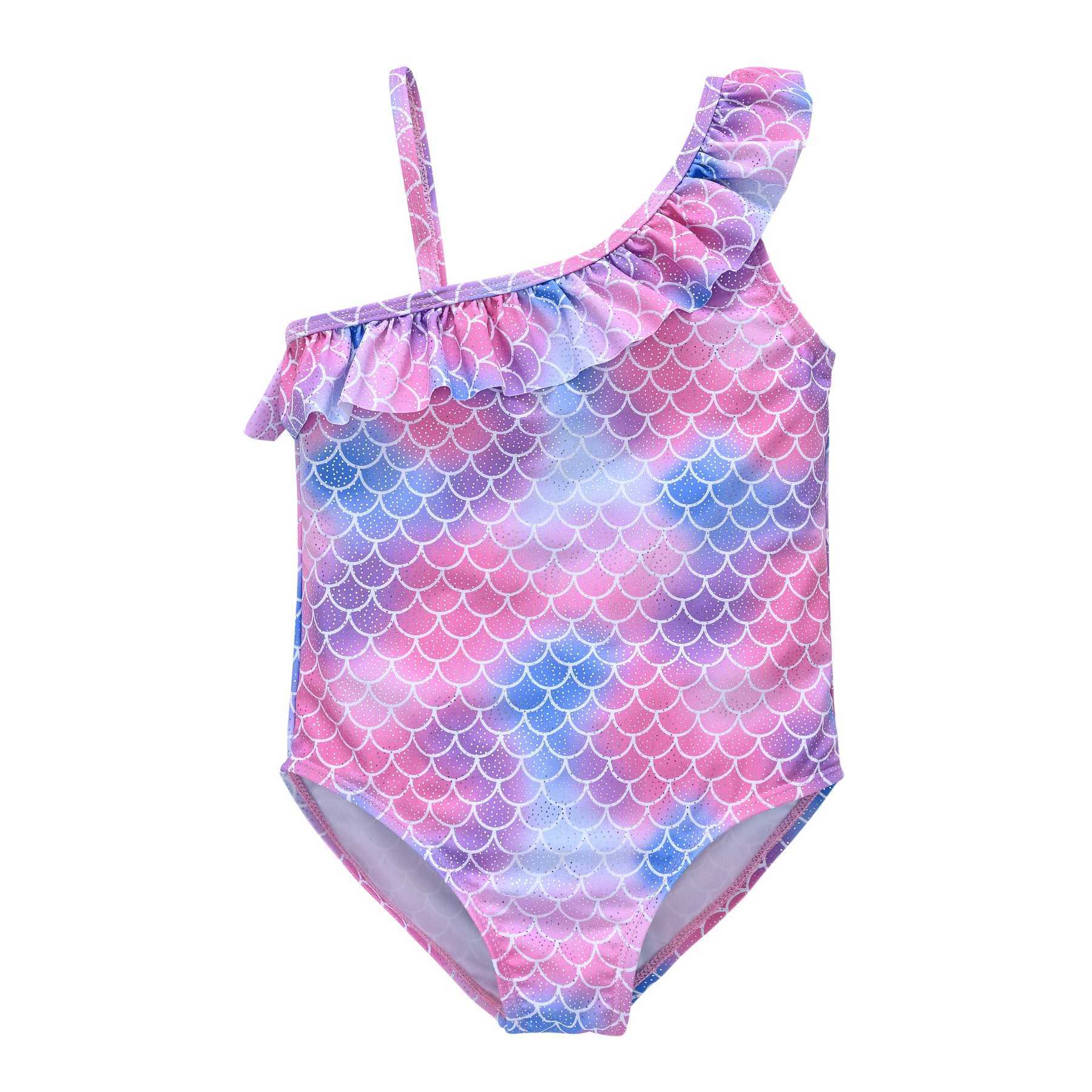 Kids Swimwear Baby Girls Swimsuit One Piece Beachwear Childrens Mermaid Summer Clothes SwimsuitXJ250214