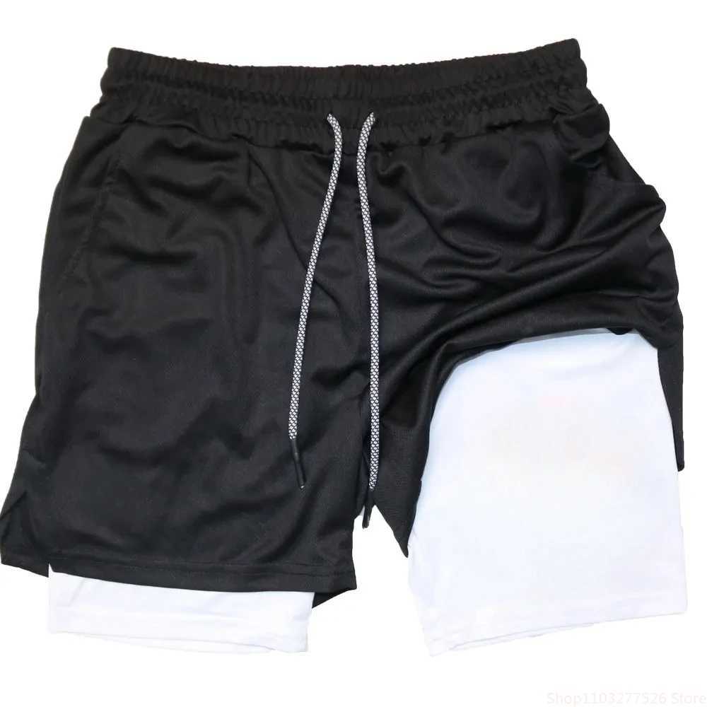 Mens Two-in-one Multifunctional Shorts Summer Quick-drying Casual Breathable Sports Pant Boxing Jiu-jitsu Training Shorts M-3XL W250215