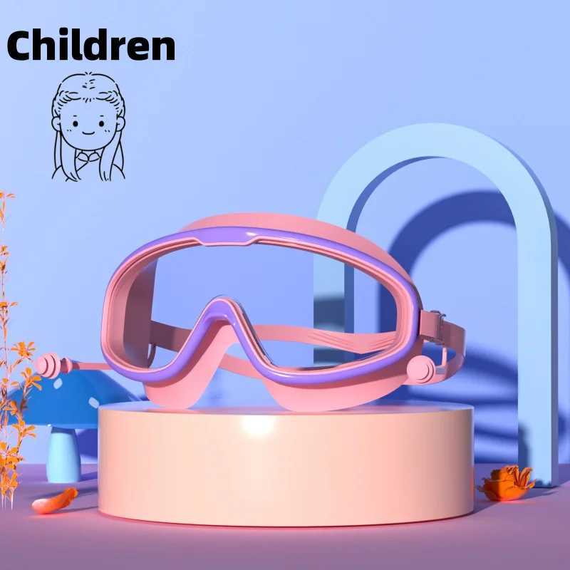 New Silicone swimming goggles adult and children high-definition electroplated swimming goggles professional anti fog swimming Z250215