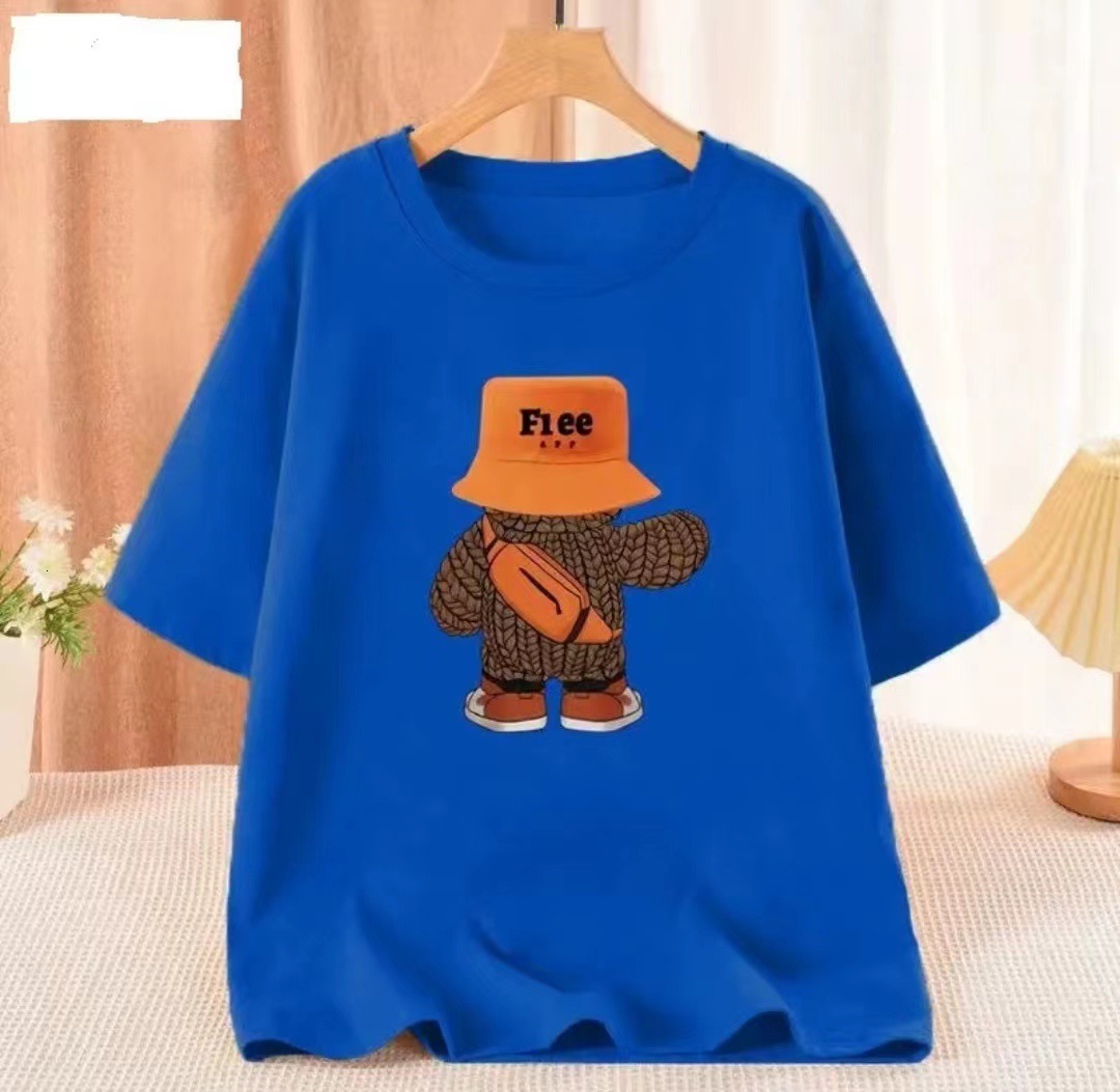 Designer 2025 Spring/summer New Cotton Short Sleeve Fashion Couple Printed T-shirt US Street Versatile Half Sleeve Batch