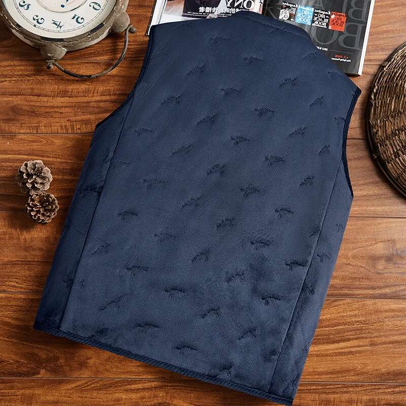 Autumn Winter Men Cotton Vest Jacket Thicken Warm Fashion Trend Jackets Male Coat Casual Waistcoat Brand Top Clothing Sportswear