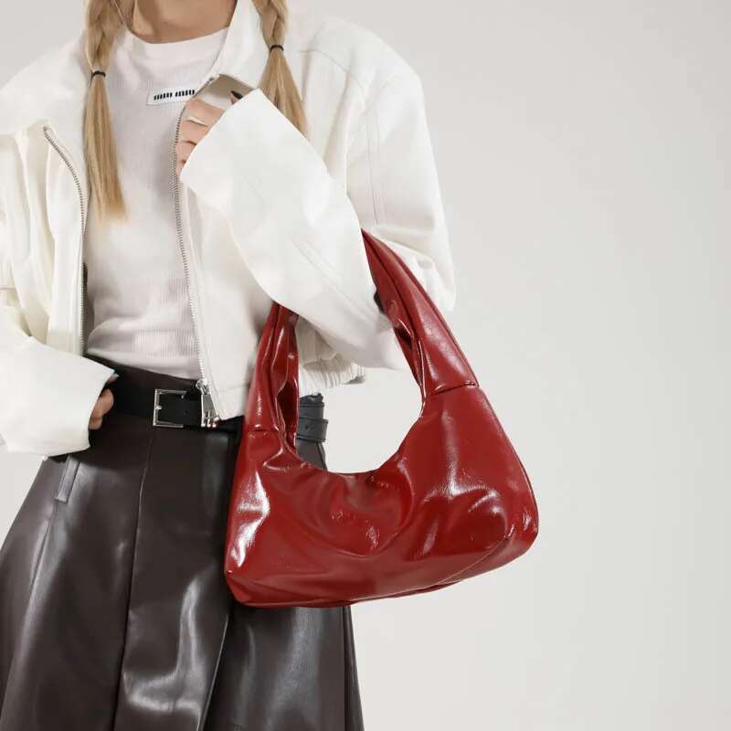 Trendy Bowknot Underarm Women2025new Fashion Personality Studded Sweet Cool Girl Shoulder Women's Bag