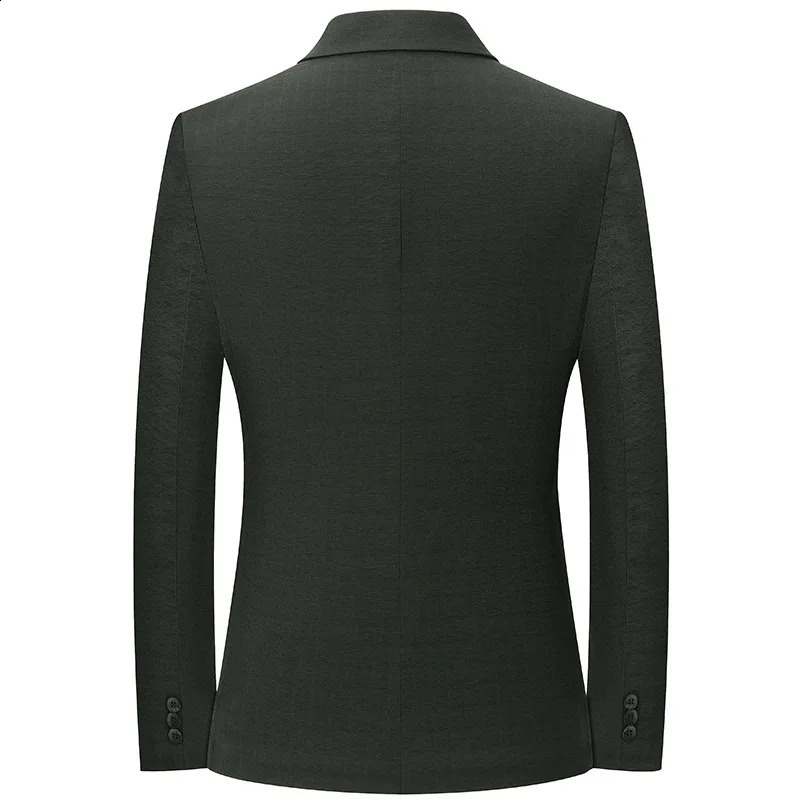 Spring Mens Blazer Jacket High Quality Single Breasted Thin Coat Male Business Casual Slim Fit Suit Top 4XL Men Clothing 250214