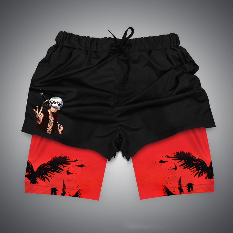 XXXXL Hip Hop Printed Shorts Men's Short Beach Pants 3D Digital Male Half Pants Bottoms Plus Size Black Casual Men Clothing