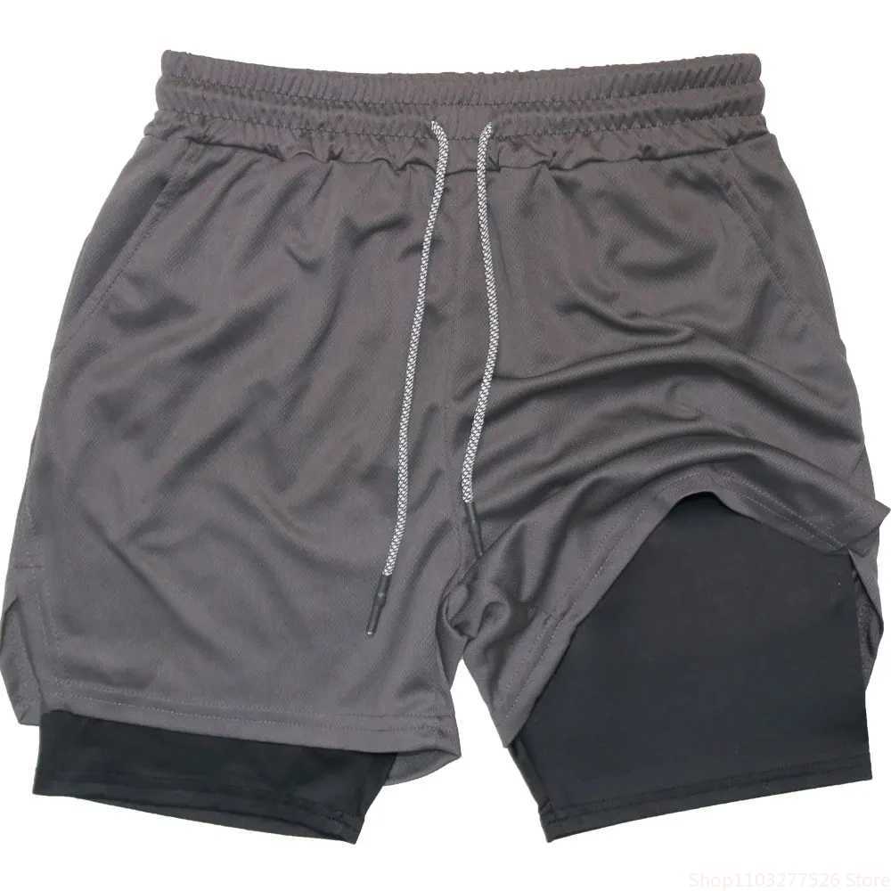 Mens Two-in-one Multifunctional Shorts Summer Quick-drying Casual Breathable Sports Pant Boxing Jiu-jitsu Training Shorts M-3XL W250215