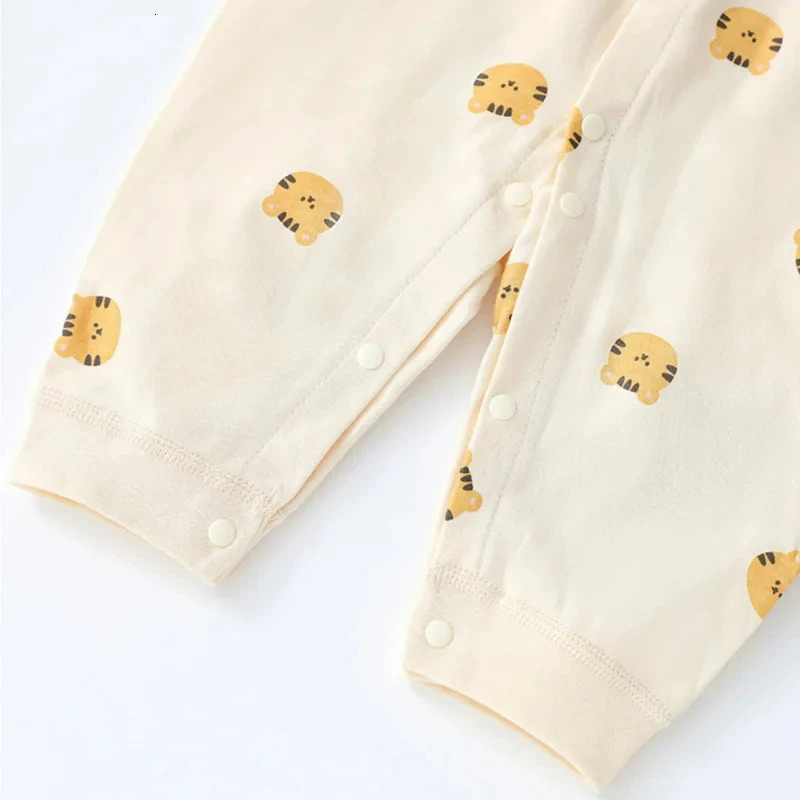 Autumn Baby Romper for Boys Girls Clothes Cartoon Bear Printed Jumpsuit born One-Pieces Onesie Korean Toddler Infant Outfit 250214