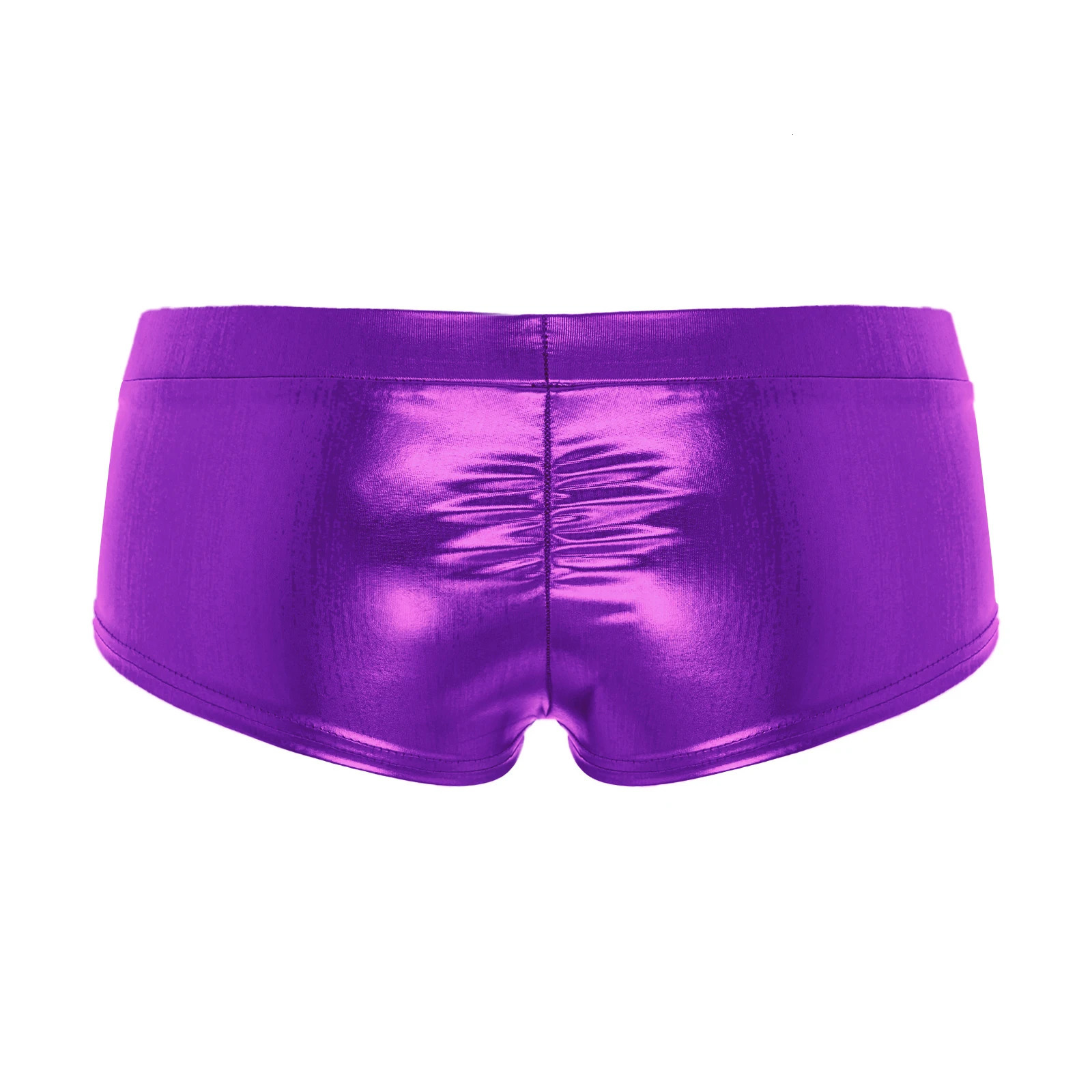 Womens Shiny Faux Leather Shorts Pants Low Waist Pole Dance Bottoms for Woman Rave Party Festivals Carnival Club Costumes 250213