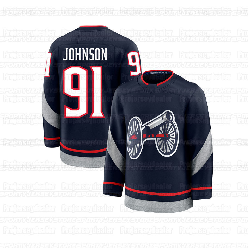 8 Zach Werenski 2025 Stadium Series Jerseys Johnny Gaudreau Jenner Kirill Marchenko Fantilli Mathieu Olivier Blue Sean Monahan Dmitri Voronkov